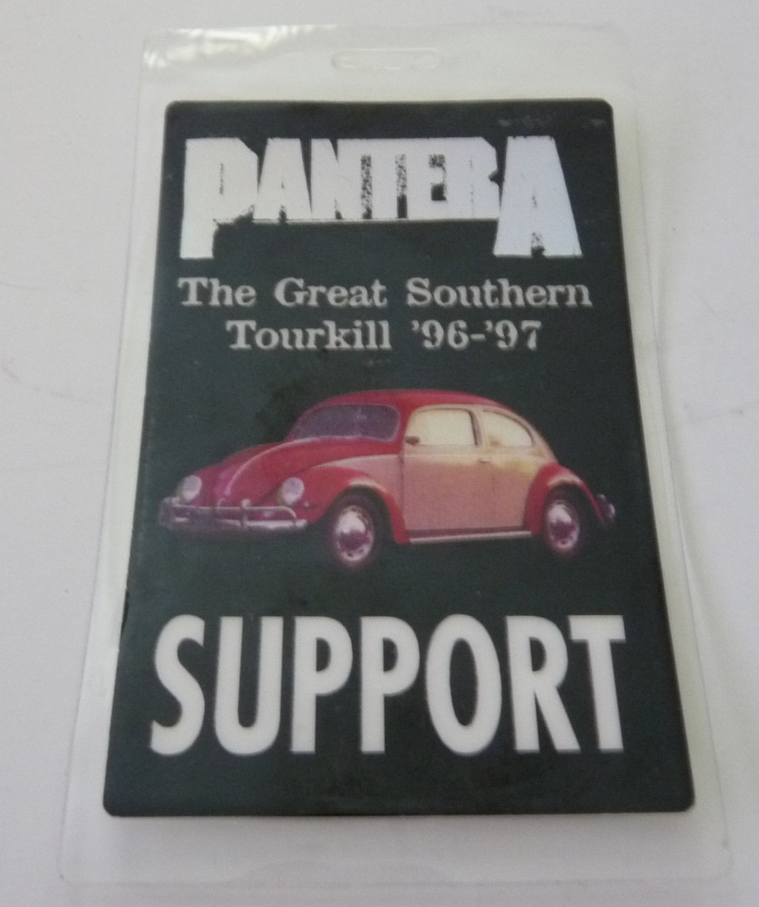 Pantera 96-97 Great Southern Support Concert Tour Backstage Laminate Pass D13