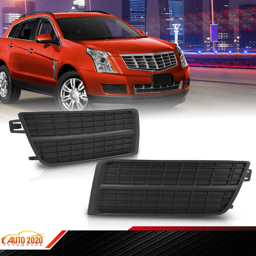 Cadillac SRX SUV Fog Light Covers Black Hole Design LH RH Pair Kit