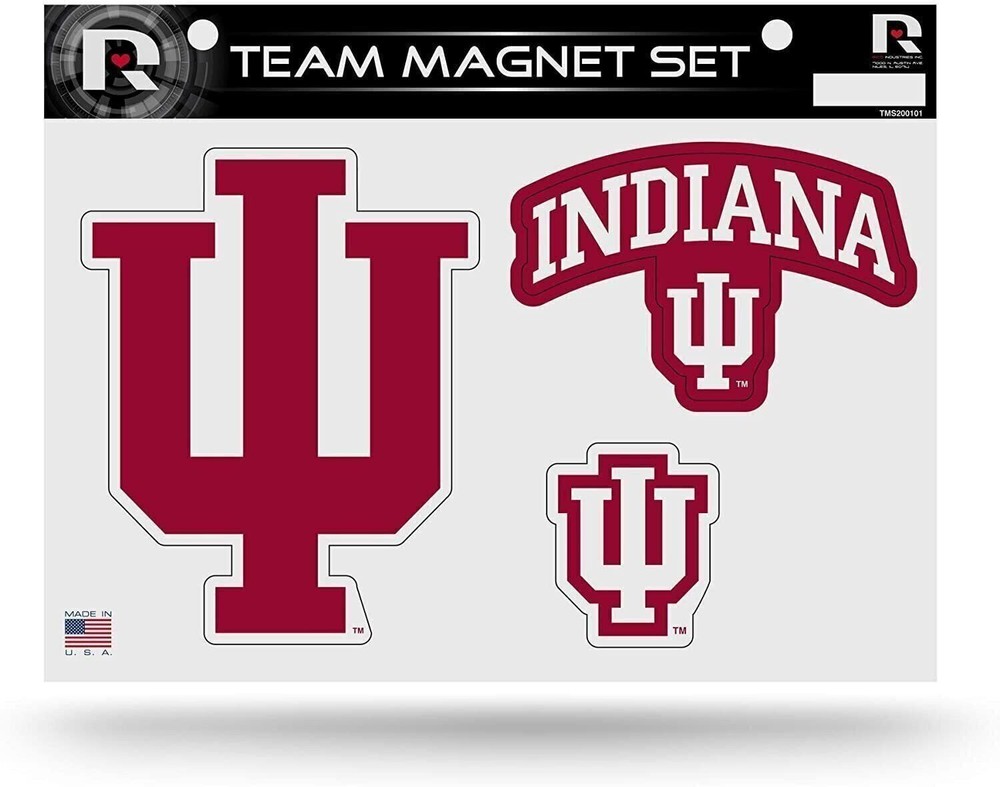 Indiana University Hoosiers Multi Magnet Sheet Shape Cut 8x11 Inch