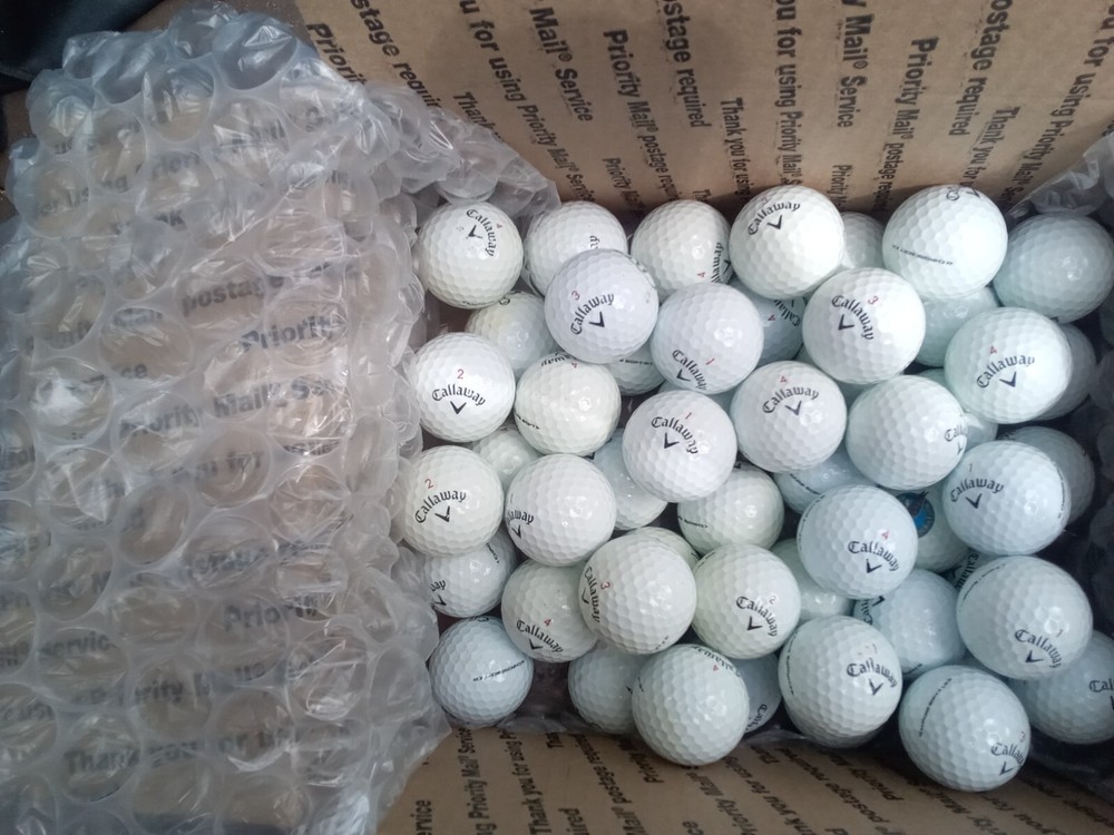 50 5AAAAA White Callaway Chrome Soft Used Golf Balls +1 Free