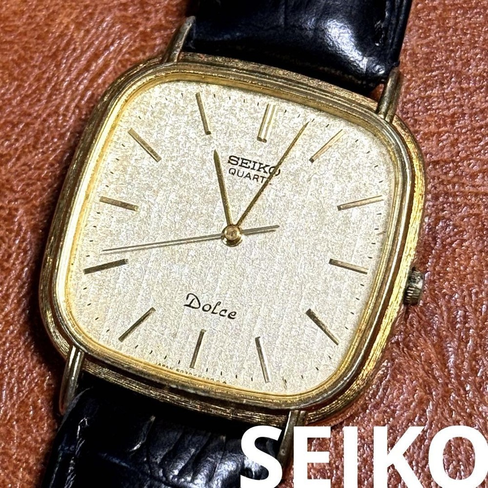Vintage Seiko Dolce Square80 A33 Rare Operating Watch