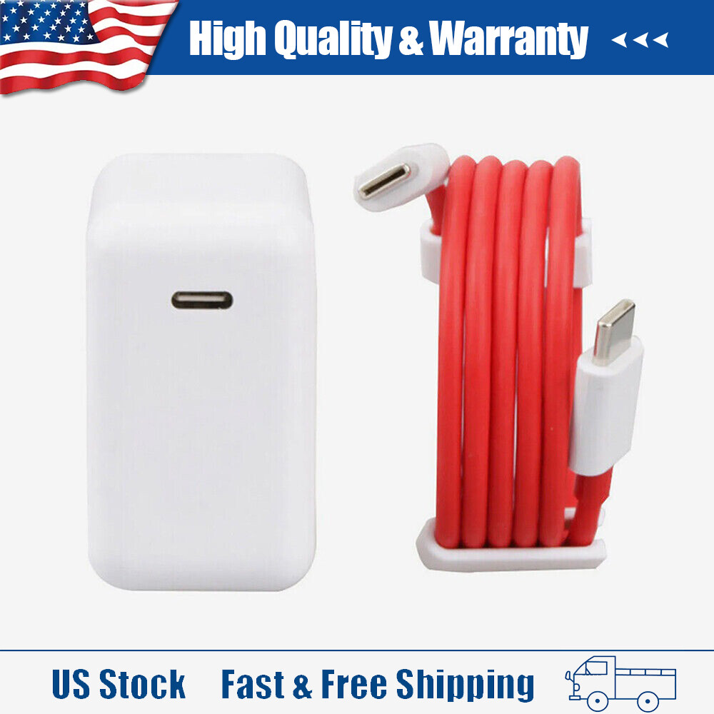 Warp Charger 65W Max USB-C Charger & Cable For OnePlus 8T/ 9/ 9R/ 9Pro