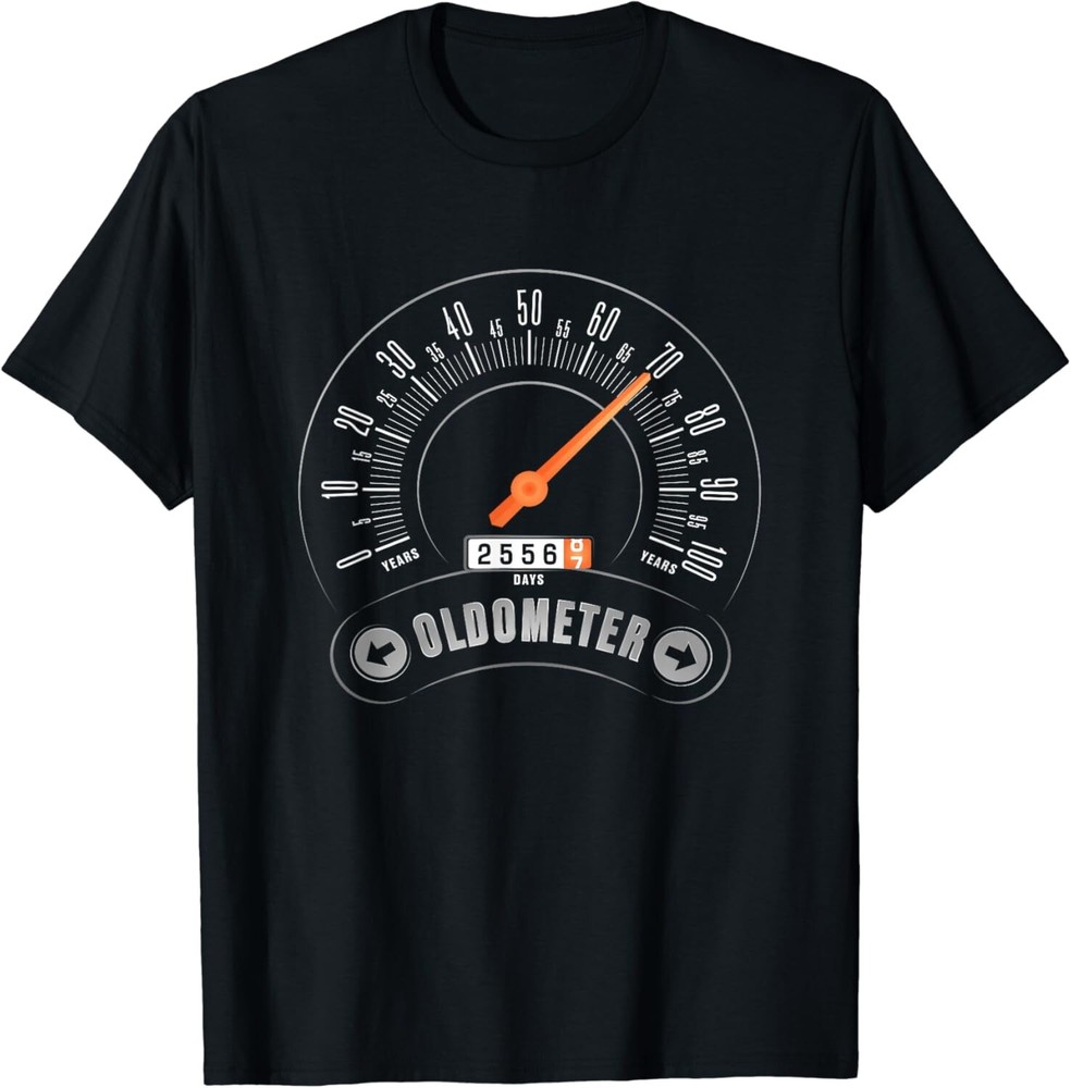 Mens Oldometer - Funny 70th Birthday Gift for Men 70 Bday Gift Unisex T-Shirt
