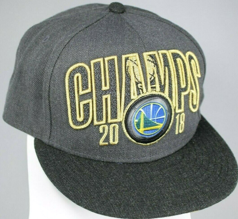 Golden State Warriors Mens Hat NBA Champions 2018 Adjustable Snap Back New Era