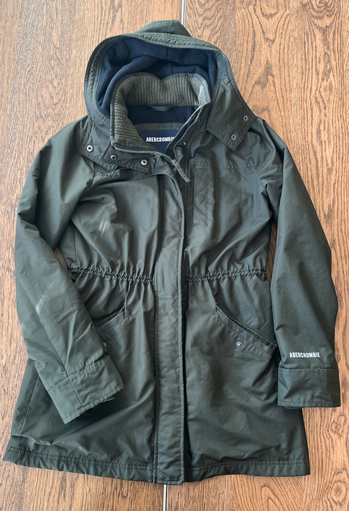 Abercrombie and Fitch All Season Weather Warrior Green Jacket Size Small A&F
