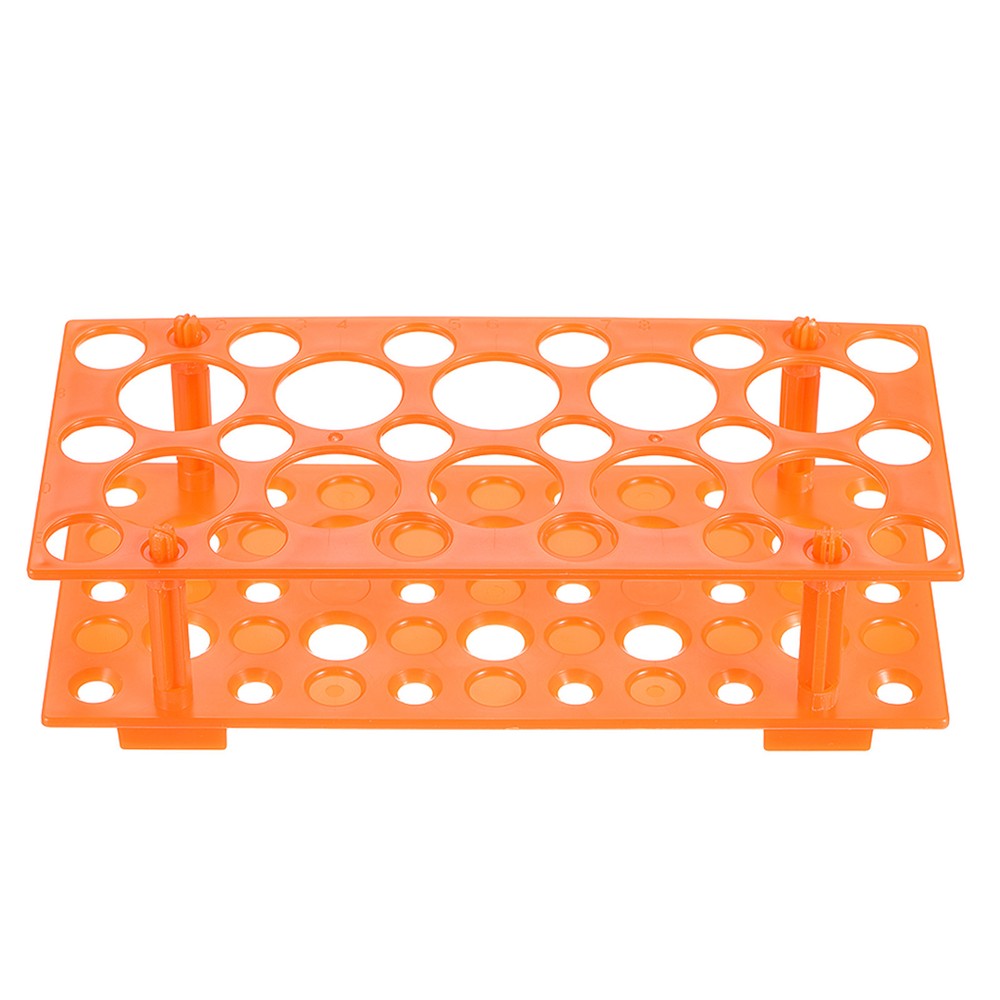 Polypropylene Tube Rack Holder for 50ml 15ml 10ml Lab Test Tube Orange 28-Socket