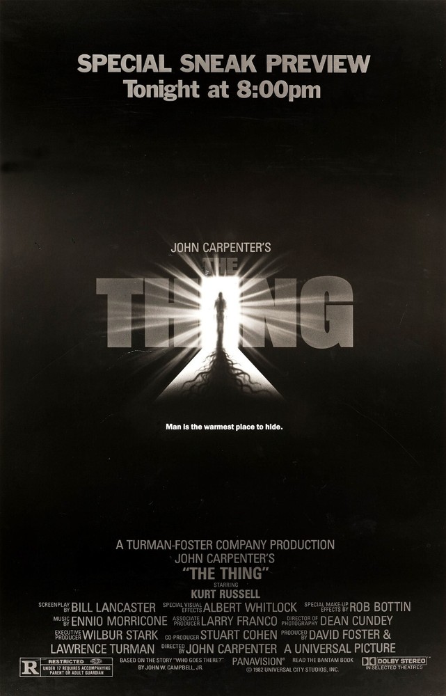 1982 The Thing Movie Poster 11X17 Kurt Russell Alien RJ MacReady Childs 🍿
