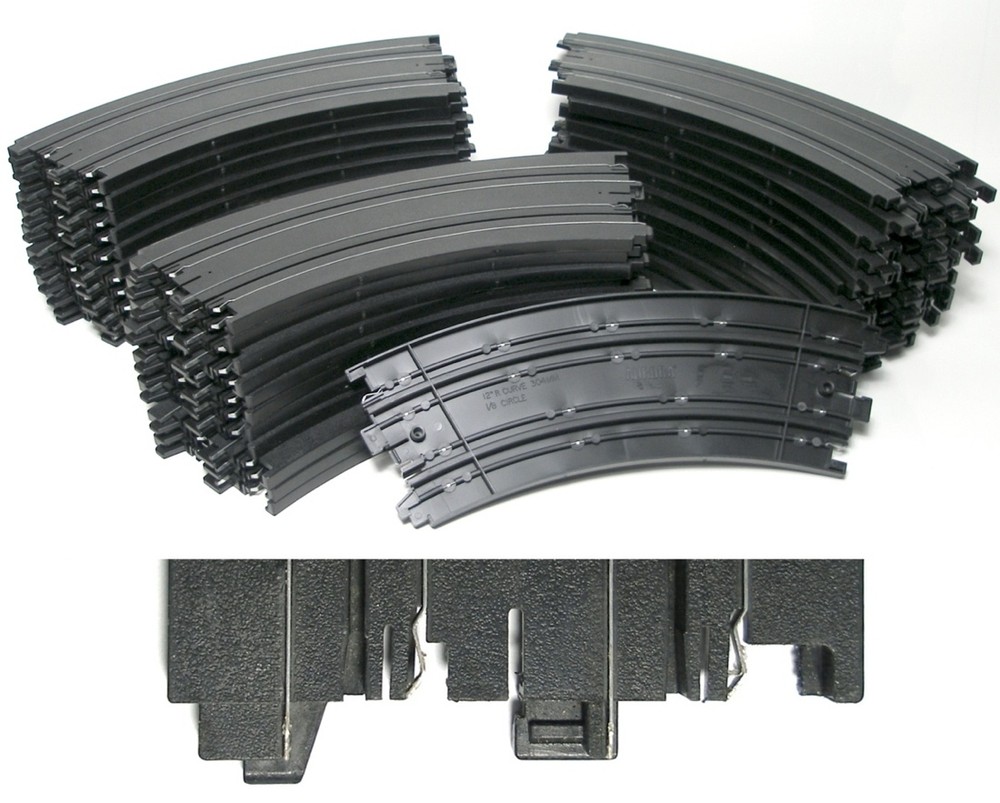 36pc TOMY Aurora AFX HO Slot Car 1/8 12-Inch Radius Outside Curve Tracks Bulk Lot Unused