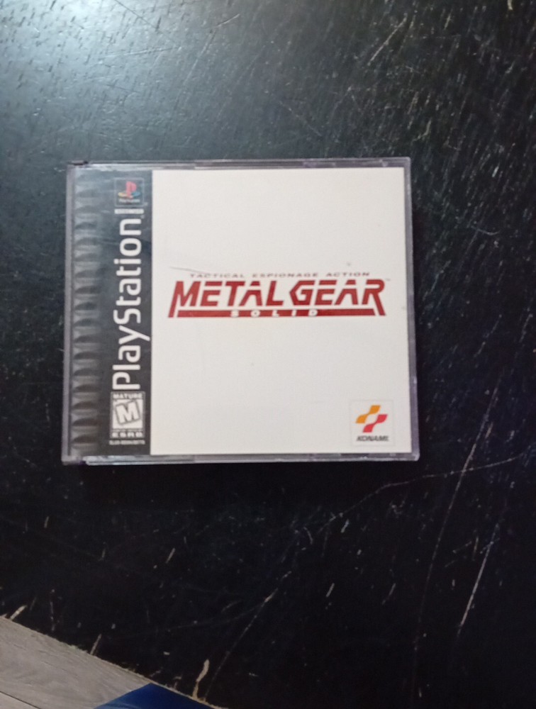 Metal Gear Solid PS1 1999 Black Label No Manual