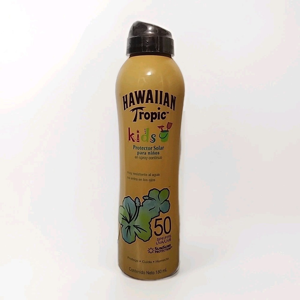 ☀️ Hawaiian Tropic Kids Clear Spray SPF 50 6oz Sunscreen NEW 💖 Broad Spectrum