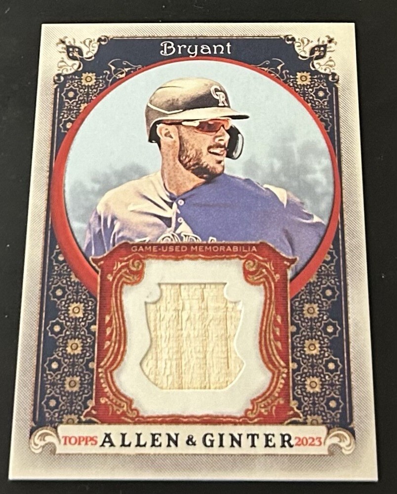 2023 Topps Allen & Ginter Kris Bryant Game Used Bat Relic AGRB-KB Rockies