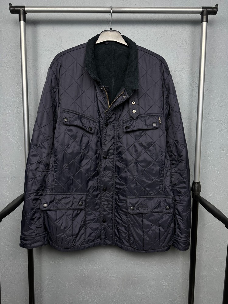 Barbour International Mens Ariel Polarquilt Quilted Jacket Size XXL