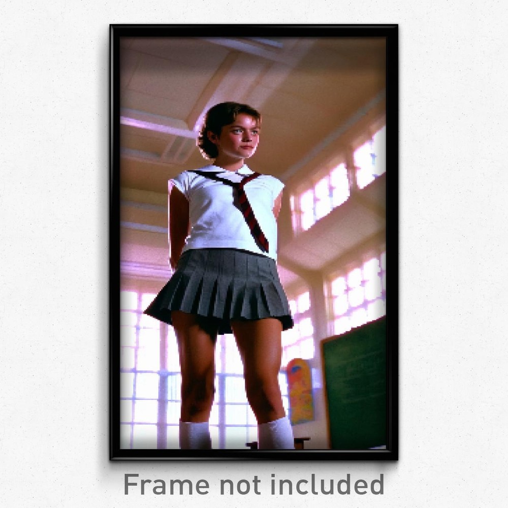 Pixel Art Poster - Normal School (8 Bit Psychedelic Trippy Video Game Print)