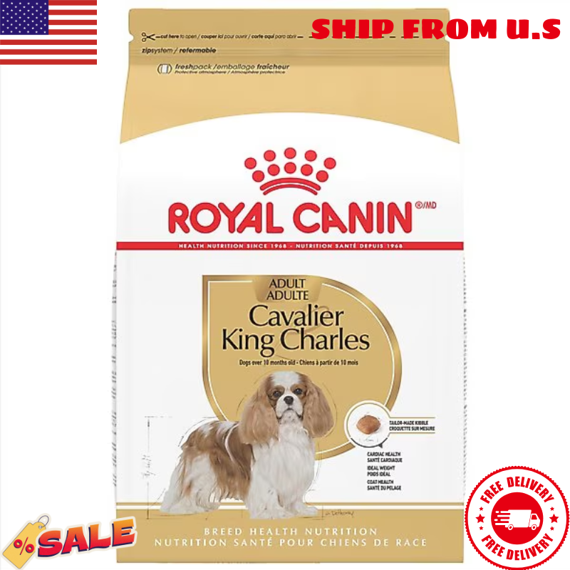 Royal Canin Cavalier King Charles Adult Dry Dog Food 10lb Breed-Specific Nutrition