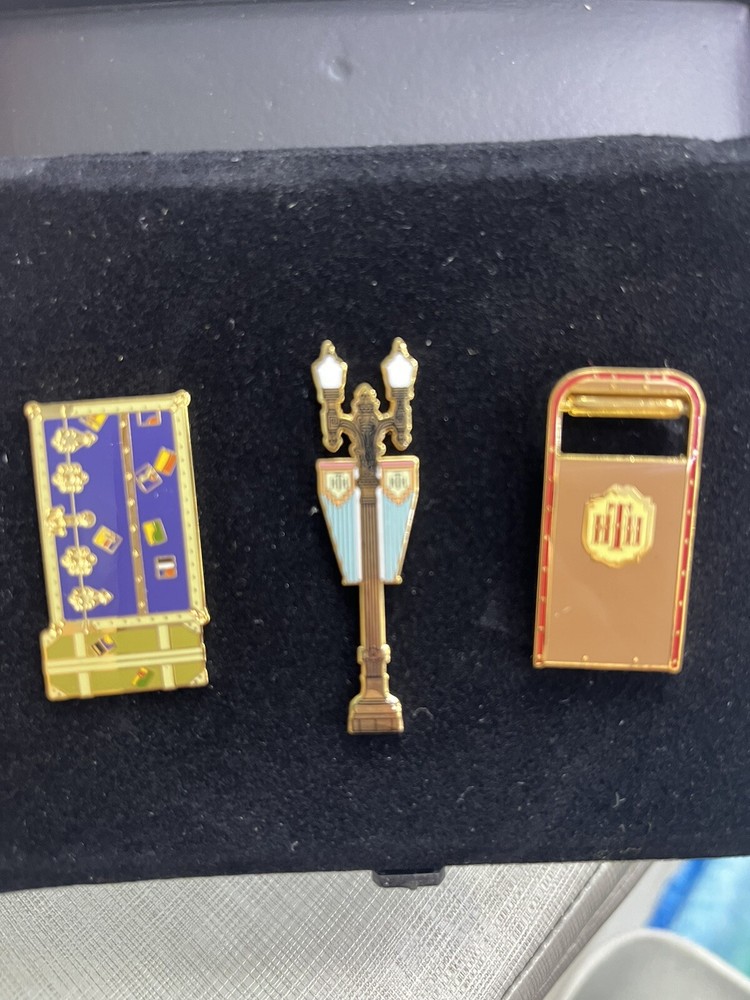 DISNEY PIN SET DLR CAST MEMBER EXCLUSIVE 2004 TOWER OF TERROR HTF RARE