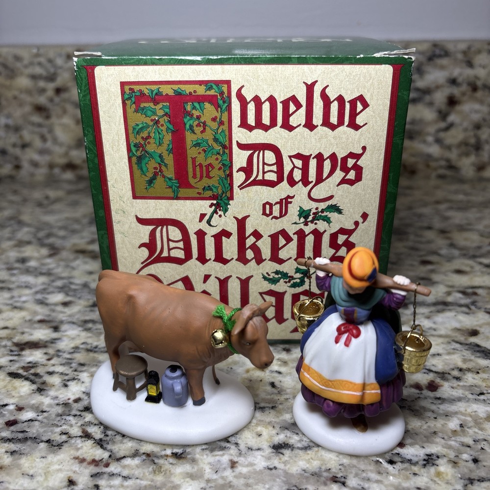 Department 56 12 Days of Dickens’ - VIII - “Eight Maids A-Milking” w/ Box