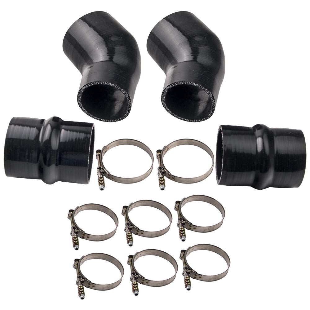 Silicone Intercooler Boot Kit & T-Bolt Clamps for Dodge Ram Pickup 94-02 5.9L