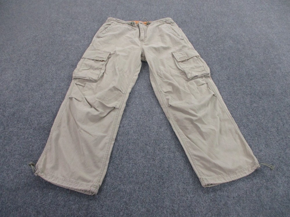 Vintage Gap Pants Adult M Canvas Cargo Track Joggers Stretch Work Baggy Y2K Mens