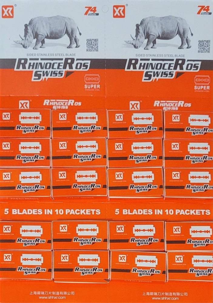 100 Stainless Steel Double Edge Razor Blades - 100 Pack-image