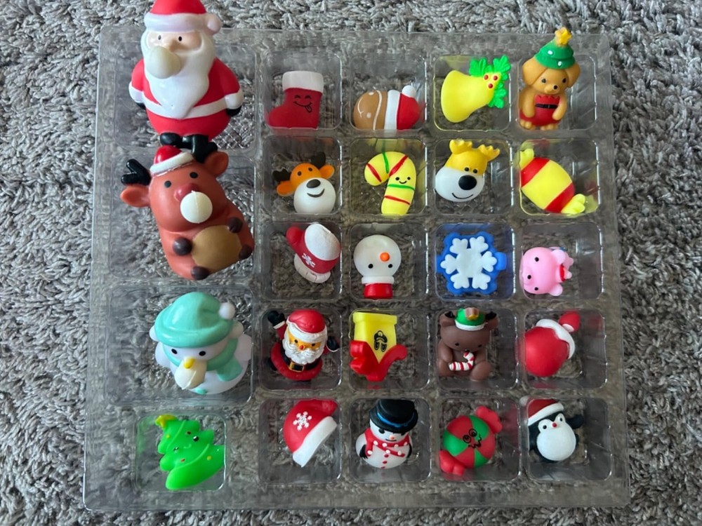 Squishmallow Advent Calendar 2024 with 3 Cute Jumbo and 21 Mochi Squishy Toys