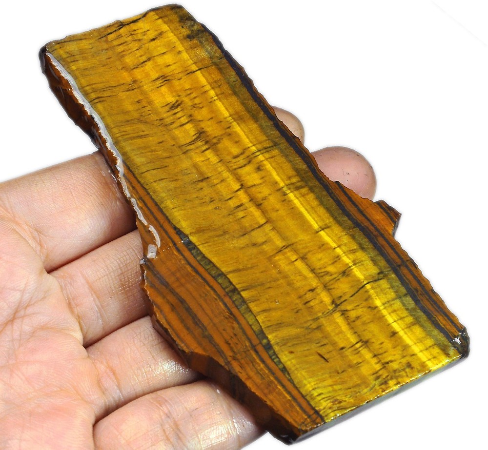 301Ct Natural African Yellow Blue Tigereye Facet Rough Specimen YHYB829