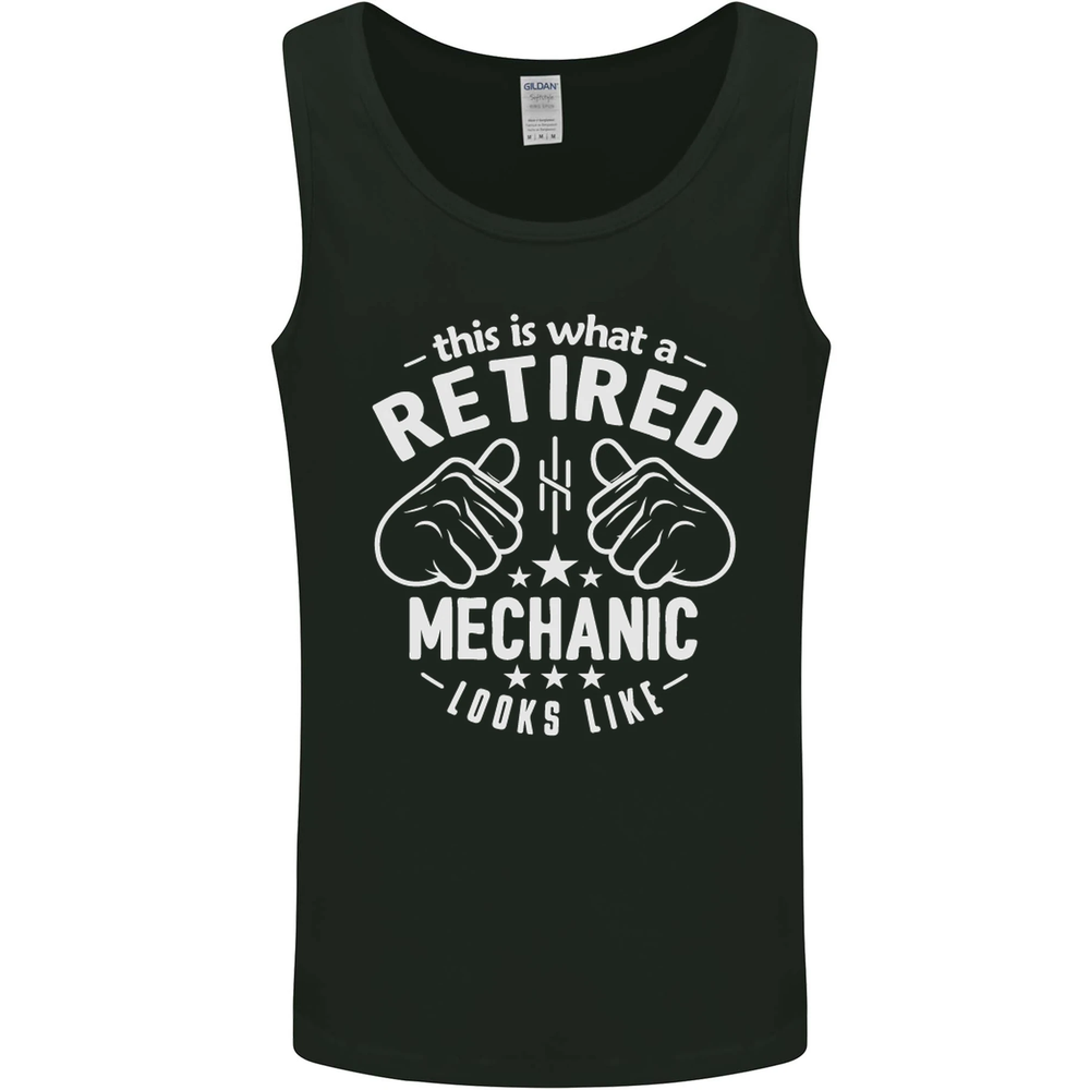 This Is What a Retired Mechanic Looks Like Mens Vest Tank Top