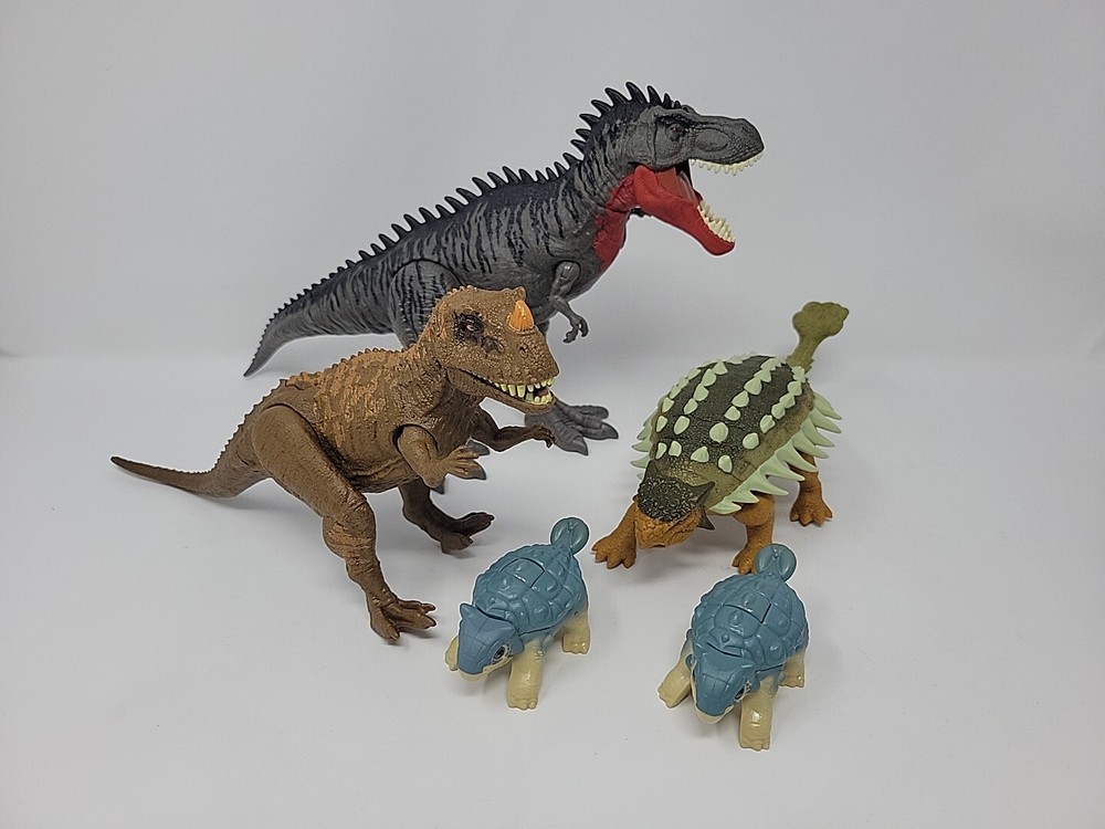 Jurassic World Dinosaur Action Figures - Dino Rival - Primal Attack - Lot Of 5