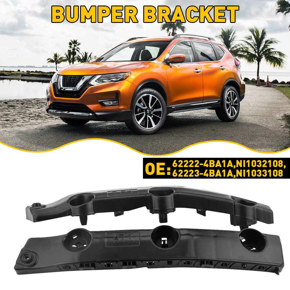Nissan Rogue Front Bumper Bracket 2PC Beam Mount Support 62222-4BA1A US