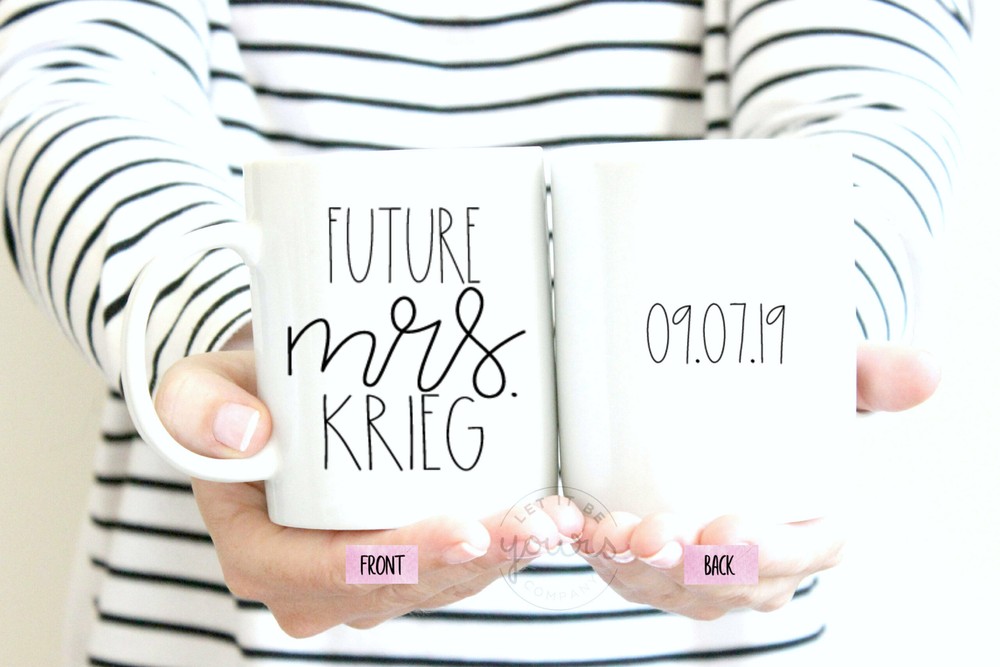 Future Mrs Mug Engagement Gift Future Mrs Gift Engagement Mug Engagement Present