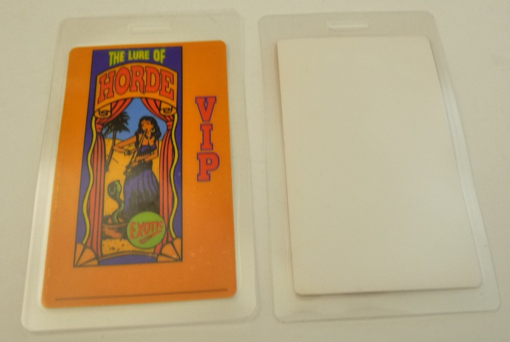 Horde Music Festival 1995 VIP Concert Tour Backstage Pass Laminate D17