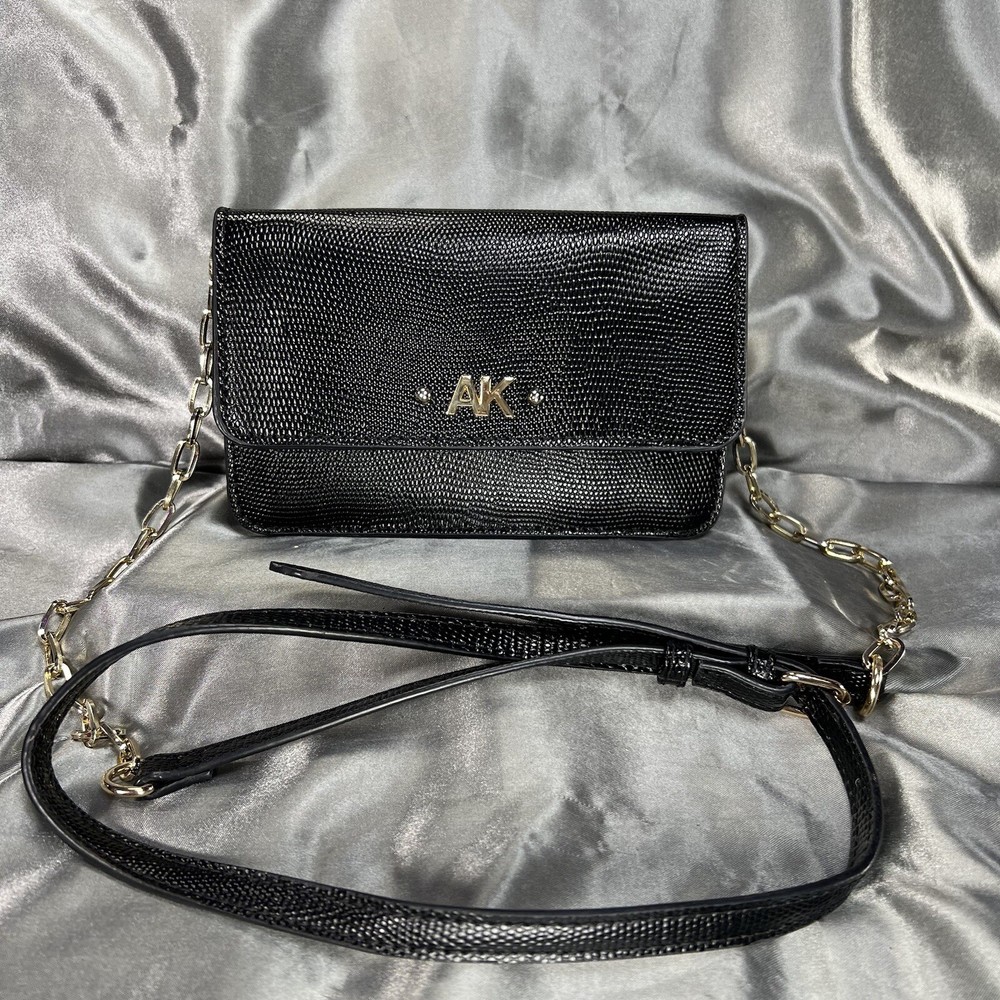 Anne Klein Mini Crossbody Bag with Wallet on Chain and iPhone Pocket Excellent Condition  
