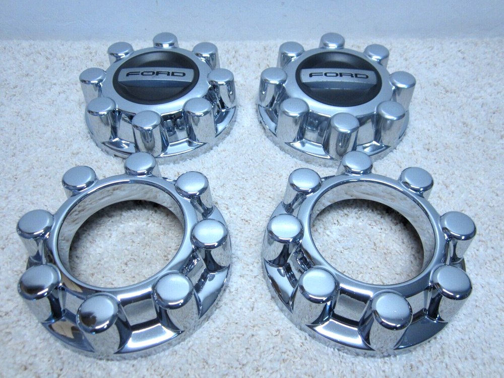2017-2024 FORD F-250 / F-350 SUPERDUTY 4X4 OEM ALLOY WHEEL CENTER CAP SET #2G-10