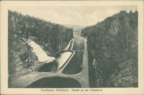 Postcard Tambach Dietharz lot at the dam (No.9395)
