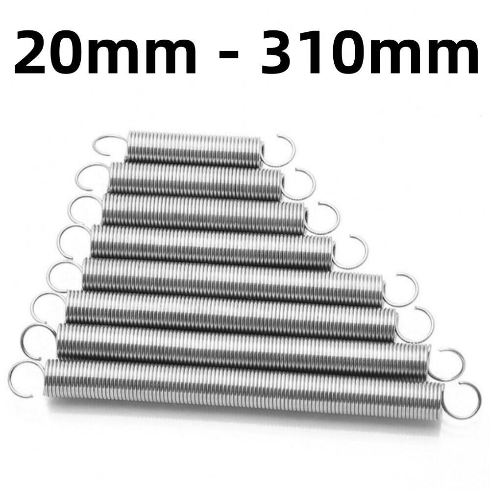 20-310mm 1.0mm Stainless Steel Hook Extension Tension Spring