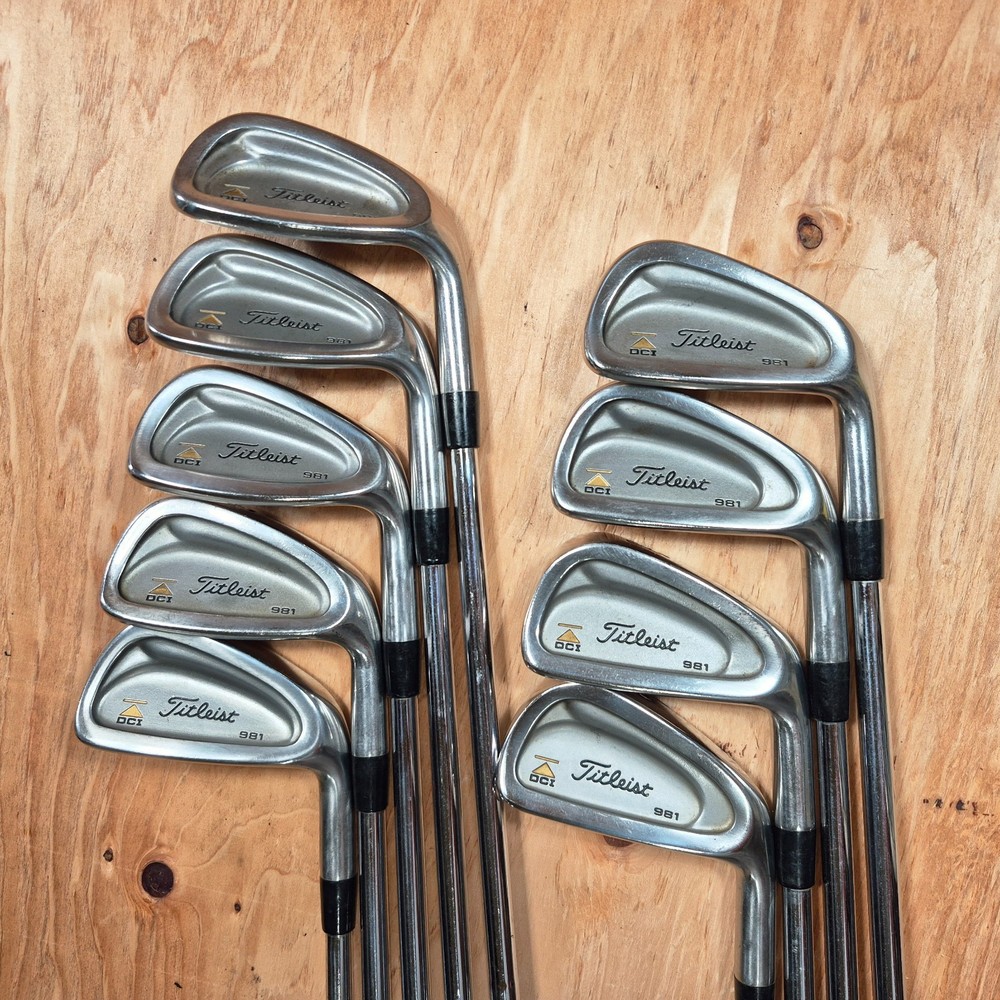 Titleist DCI 981 Right Hand Iron 9 Piece Set 2-PW Tri Spec Steel Stiff Shaft