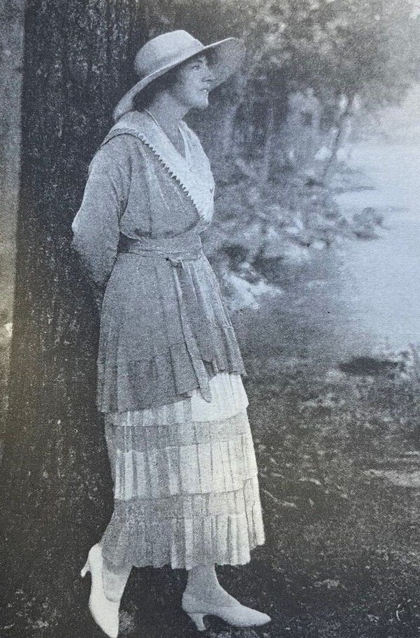 1918 Vintage Magazine Illustration Actress Frances Starr