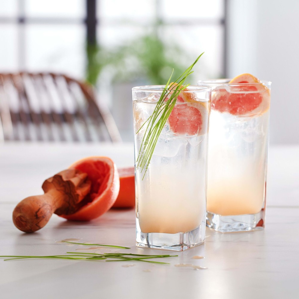 Home Tumbler Glasses 14.3-Ounce Set of 8 Durable Glassware  Dishwasher-Safe US