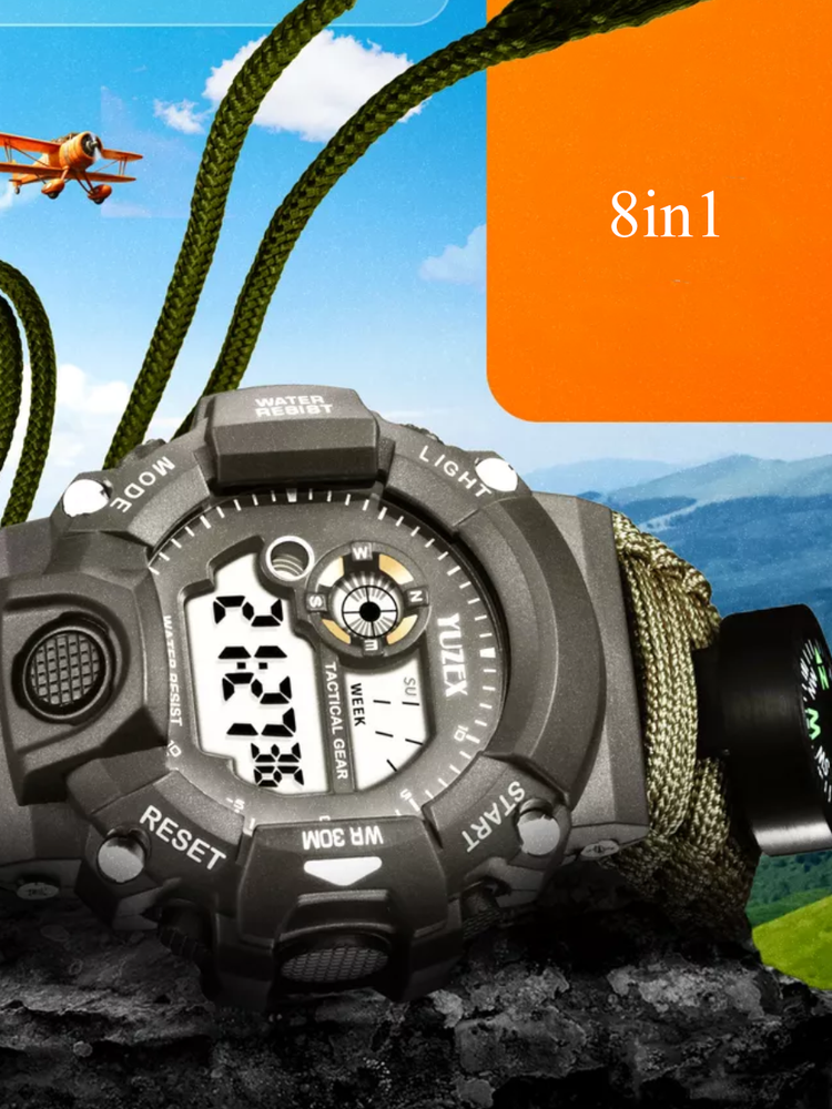 Durable Tactical Wrist Watch with Military-Grade Design for Outdoor Adventures and Everyday Use