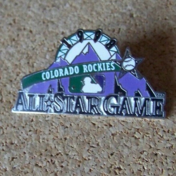 1998 Colorado Rockies All-Star logo lapel pin Imprinted Products variety