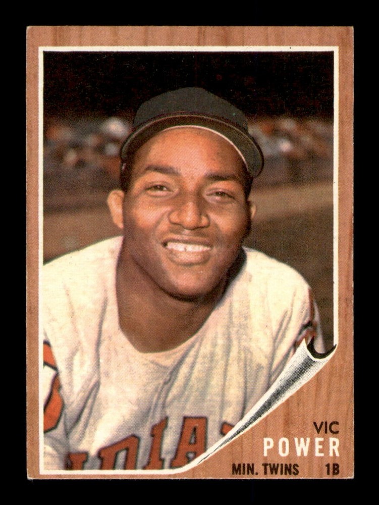 1962 Topps Set Break #445 Vic Power EX-MINT *OBGcards*