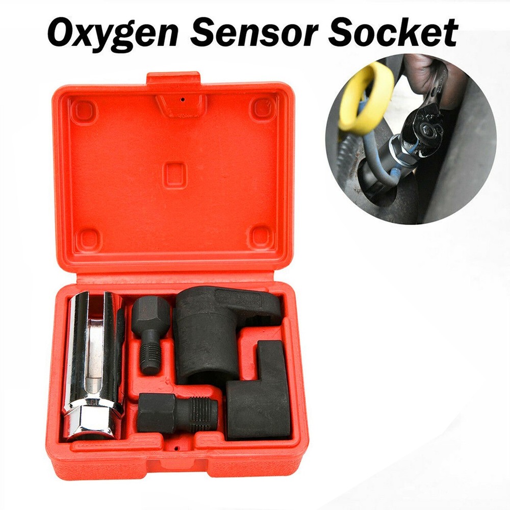 5 PCS Oxygen Sensor Socket Thread Chasers Tool Set Repair Kit Car Garage US
