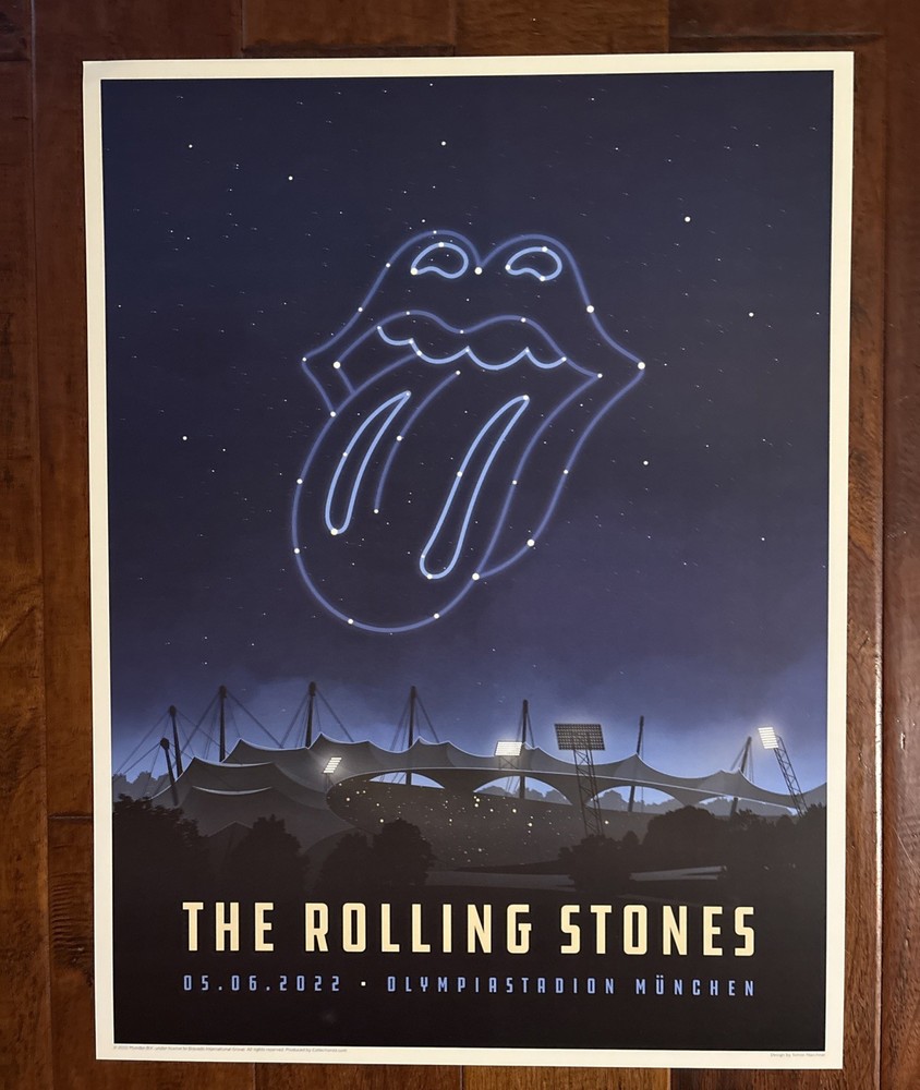 The Rolling Stones May 6th, 2022 Munich 18 X 24 Limited Edition Concert Poster