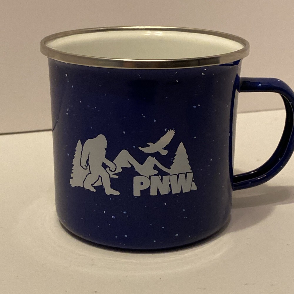 PNW Inspired Sasquatch Yeti Coffee Mug in Ariel Design