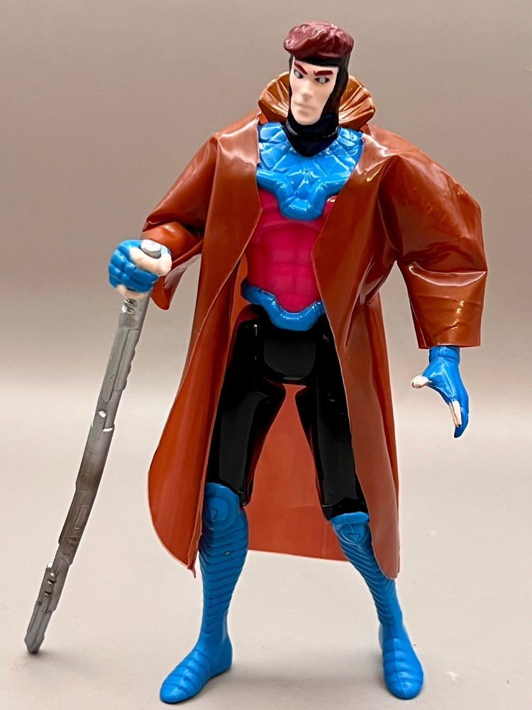 Loose Vintage 1992 Uncanny X-Men GAMBIT Action Figure Toy Biz 100% Complete