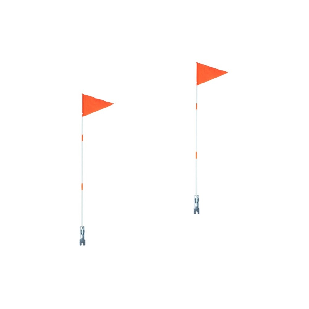 2 Sets Bike Flagpole Accessories with Decorations for Kids Bicycles