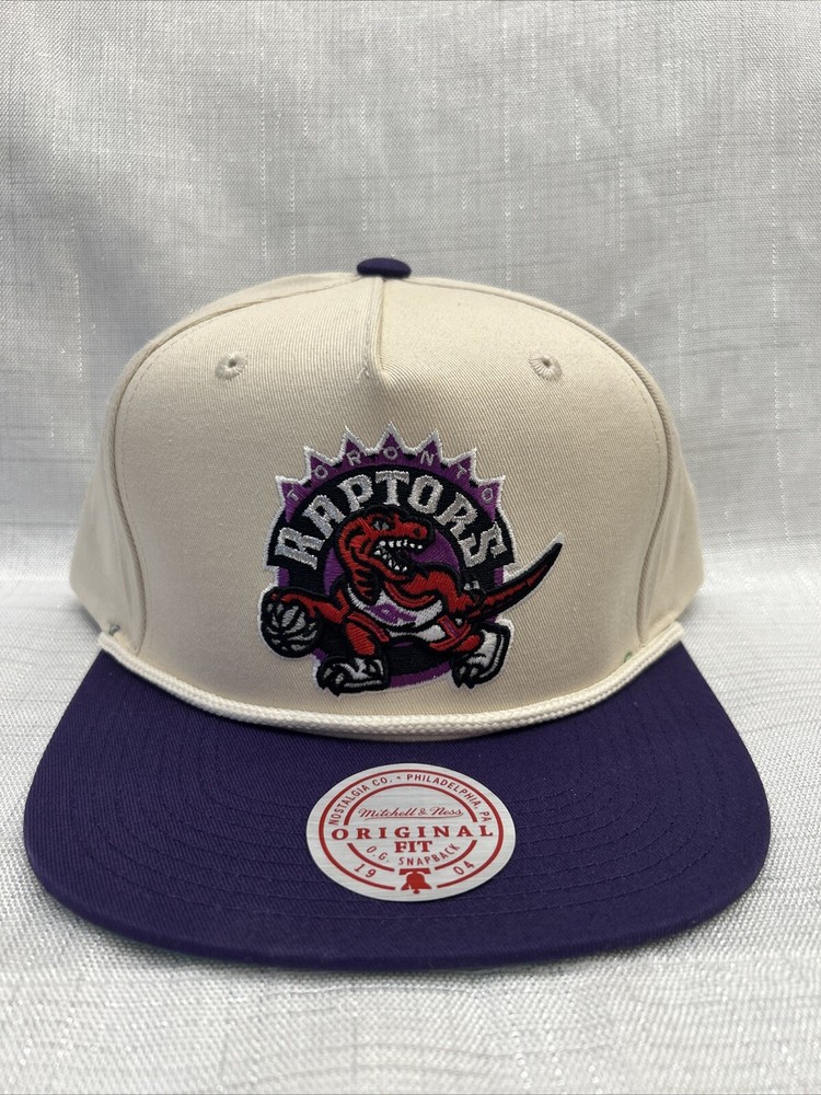 Toronto Raptors Mitchell & Ness NBA Snapback Hat Cap Living Legends White NWT