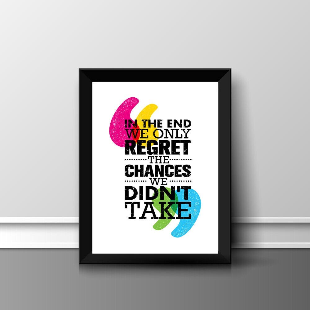 MOTIVATIONAL QUOTE PRINT PICTURE POSTER WALL ART HOME DECOR UNFRAMED NEW GIFT