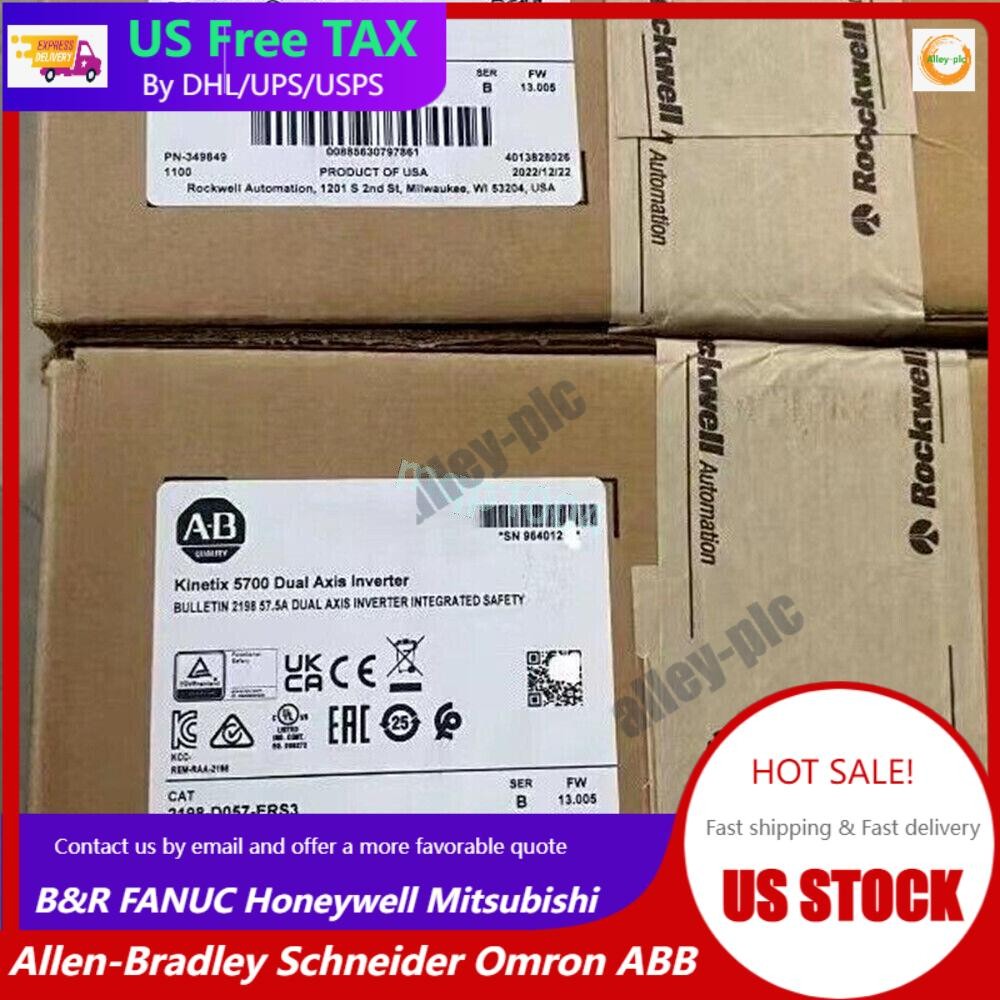New AB 2198-D057-ERS3 Kinetix 5700 Dual Axis Inverter 2198D057ERS3 US Free Tax