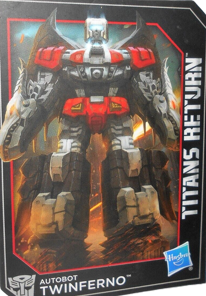 2016 TRANSFORMERS Titans Return TWINFERNO DoubleCross Trading Card – Classics
