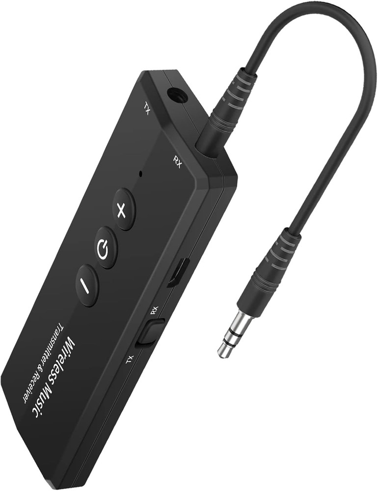 Upgraded 3-in-1 Bluetooth 5.3 Transmitter Receiver Wireless in Black by Isobel